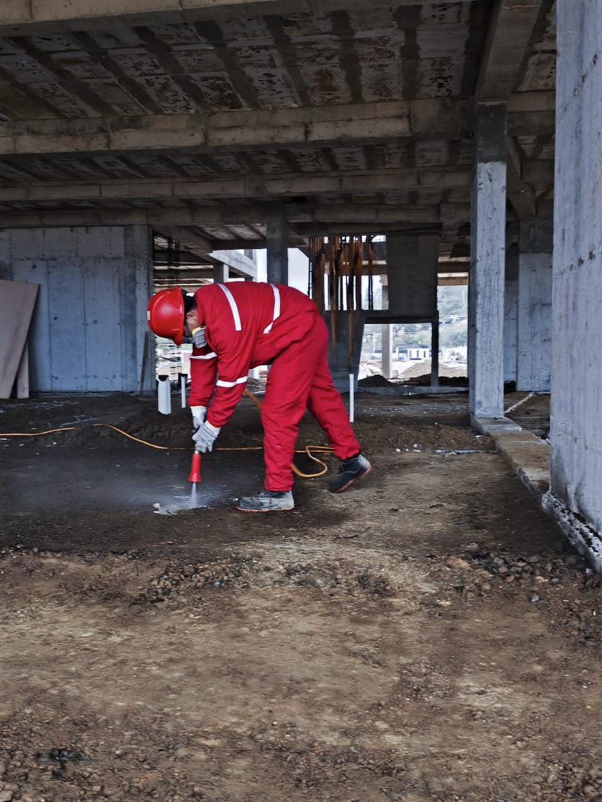 Fumigación para construcción
